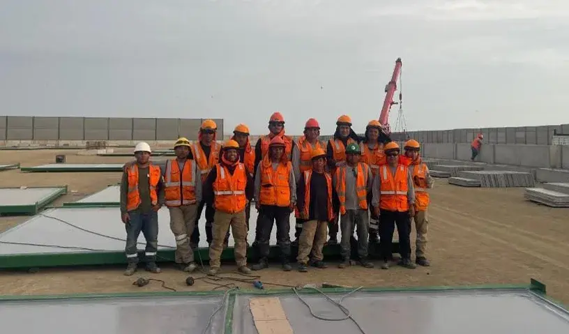 Equipo de instalación de Coberturas
